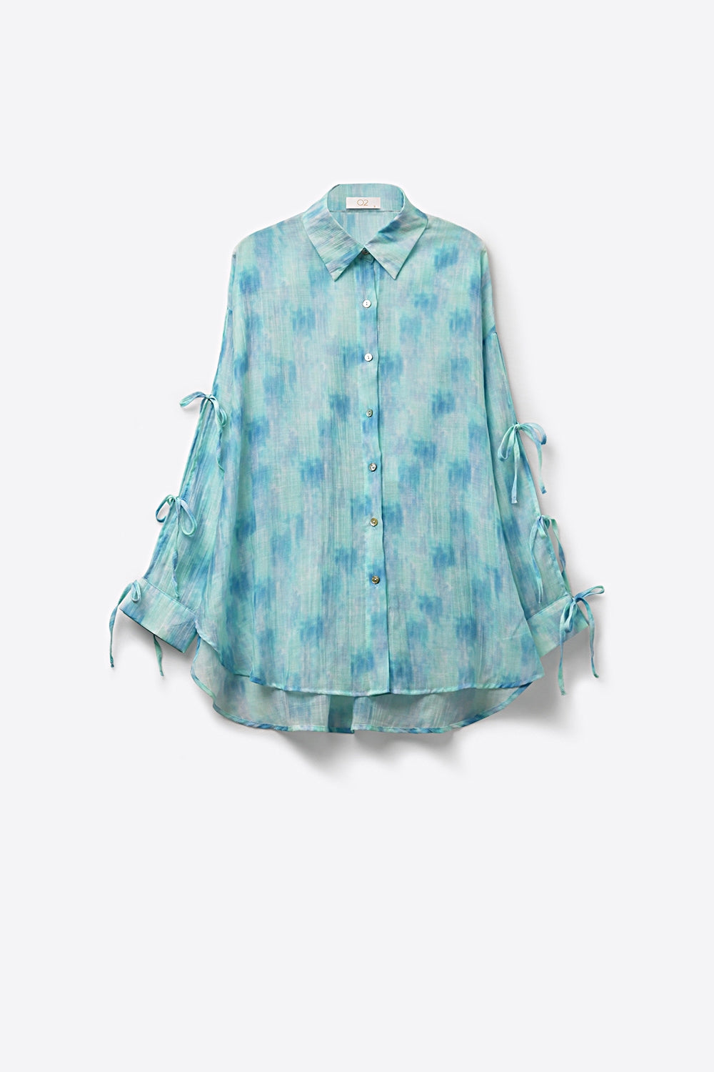 Aquarelle Tie Sleeve Blouse