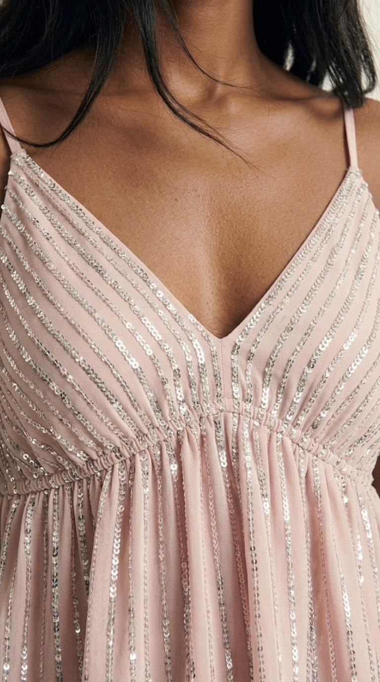 Scintilla Sequin Party Top