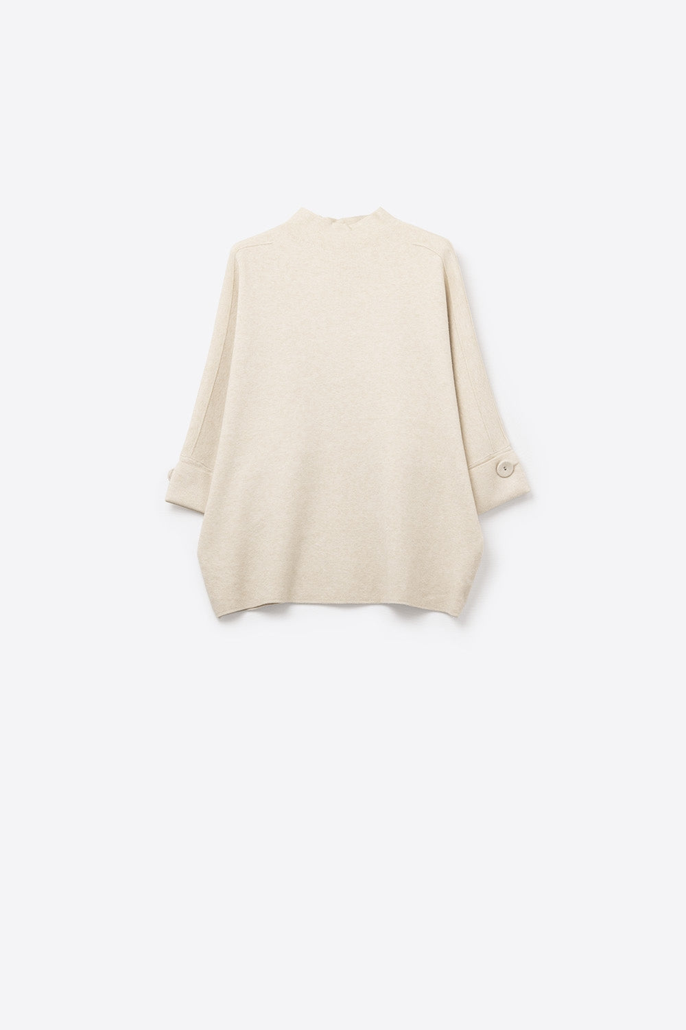 Nacelle Button Sleeve Knit Sweater