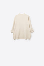 Nacelle Button Sleeve Knit Sweater