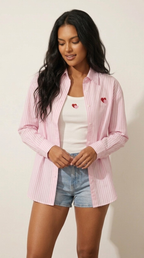 Amour Stripe Shirt & Tank Set