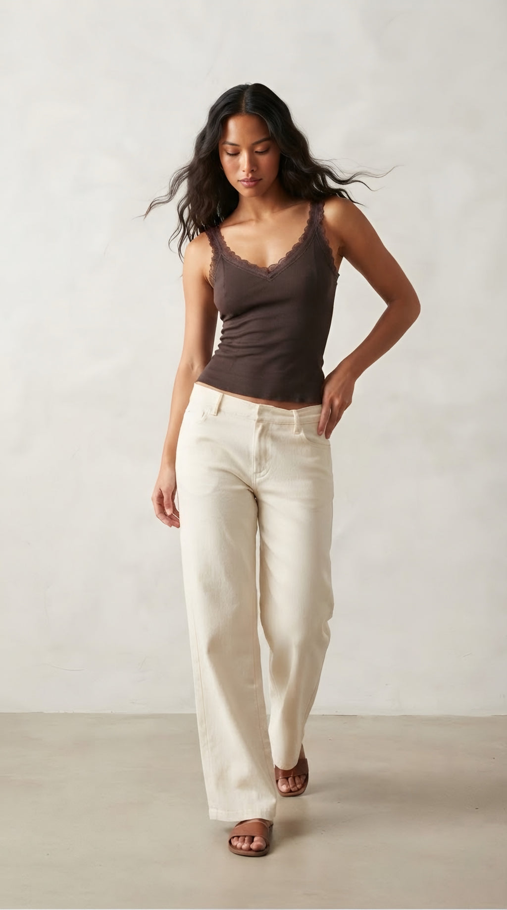 Écume Lace Trim Camisole
