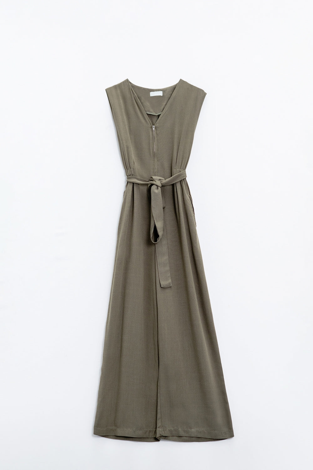 Vento Wide Leg Belted Jumpsuit