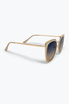 Dorée Beige Cat Eye Metal Shades