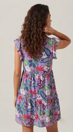 Volière Flutter Sleeve Dress