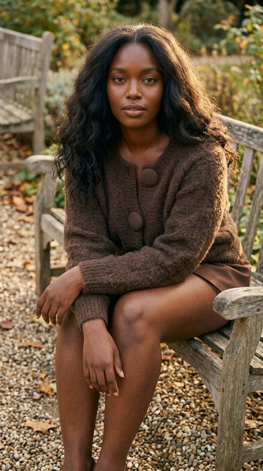 Bouton Couvert Fluffy Cardigan