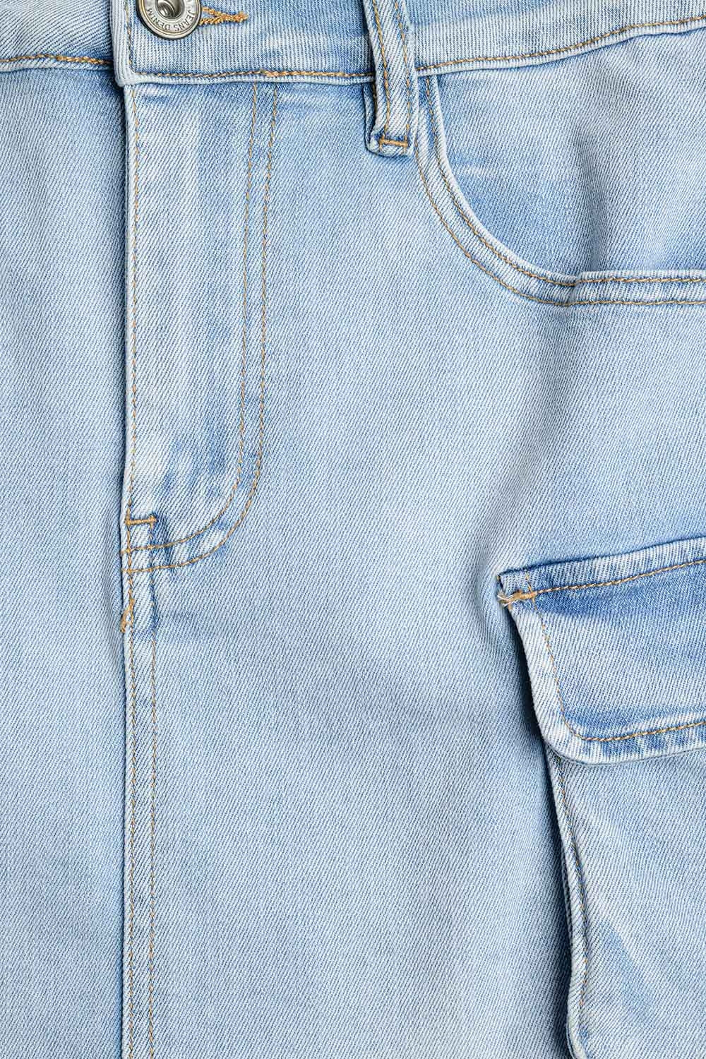 Cargue Denim Mini Skirt