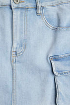 Cargue Denim Mini Skirt