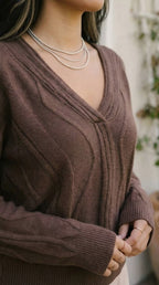 Vague Wave Knit Sweater