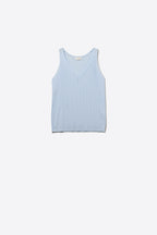 Nerveux Ribbed V-Neck Tank