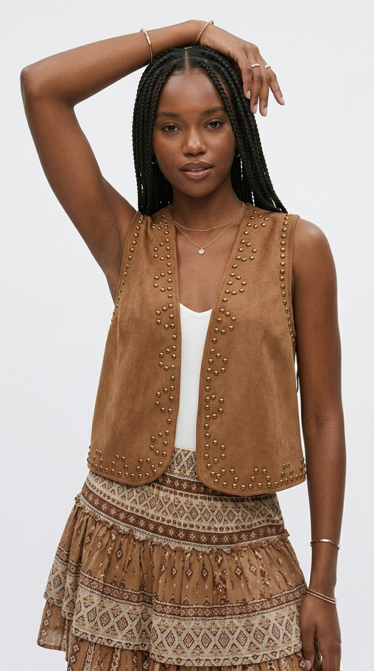 Clouté Studded Vest