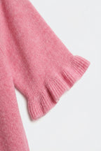 Duvet Ruffle Sleeve Sweater