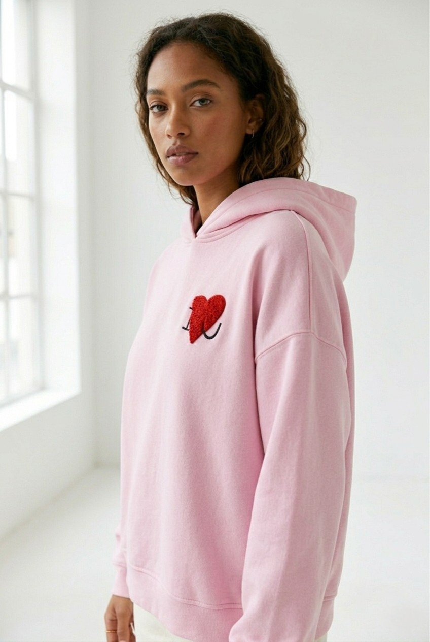 Câlin Bouclé Heart Hoodie
