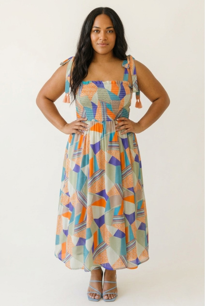 Citron Smocked Maxi Dress