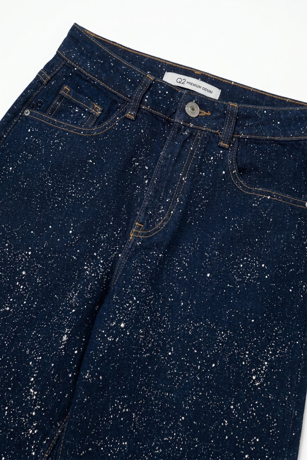 Paillette Wide Leg Glitter Jeans