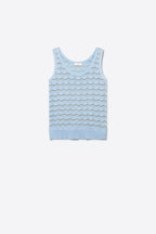 Lucent Metallic Knit Tank