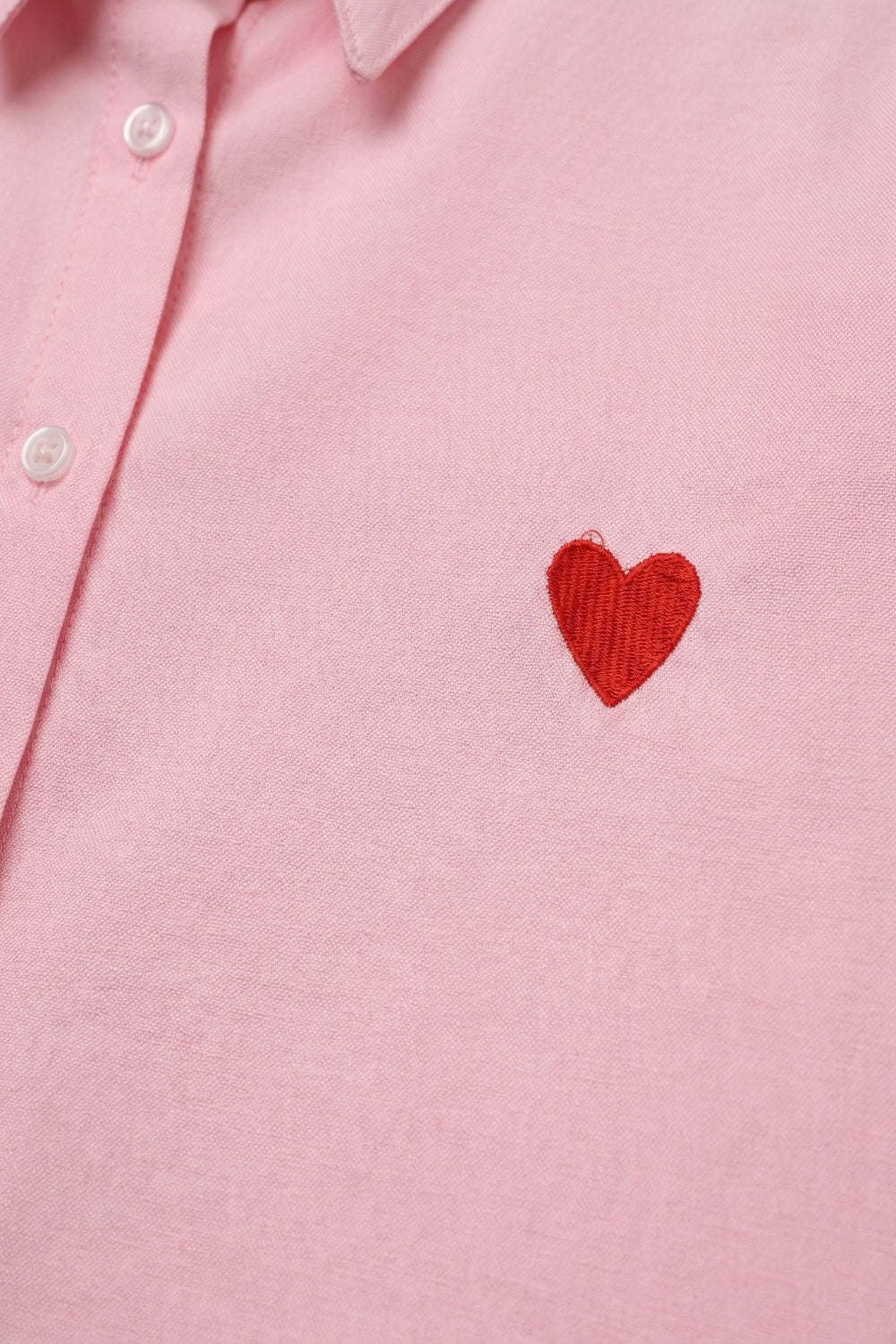 Cœur Embroidered Button Shirt