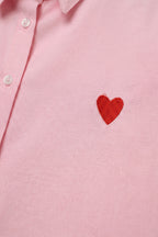 Cœur Embroidered Button Shirt