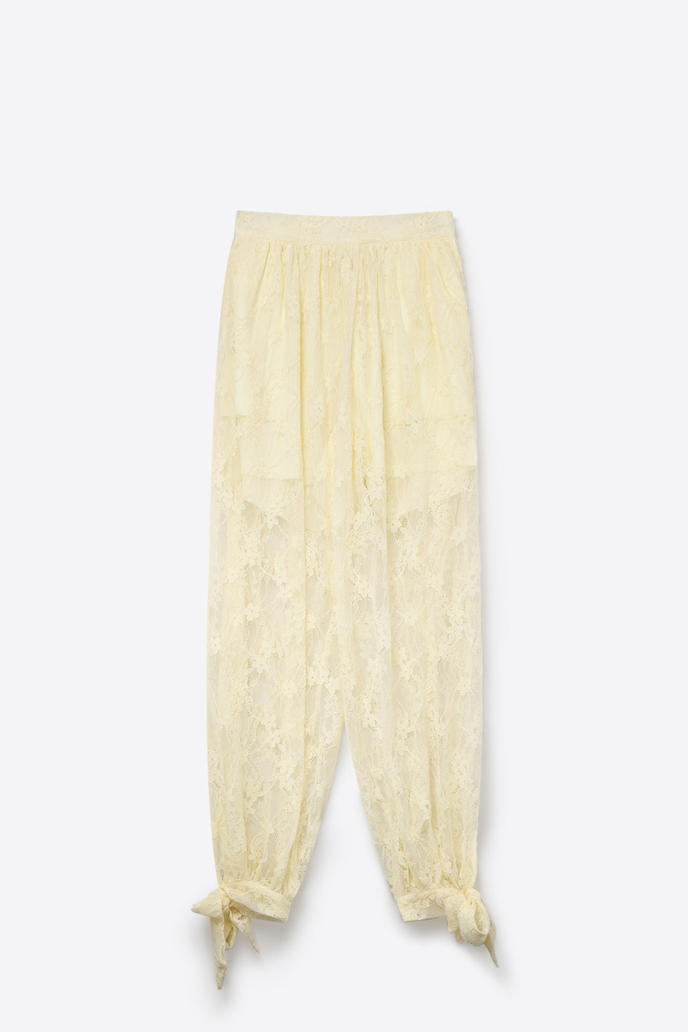 Ficelle Lace Tie Hem Pants