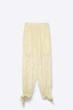 Ficelle Lace Tie Hem Pants