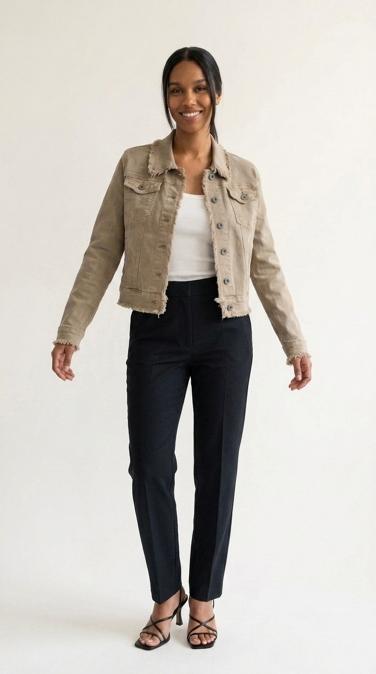 Effilé Raw Edge Denim Jacket