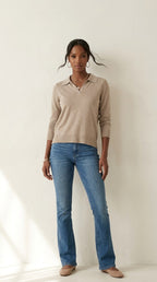 Liseré Polo Knit Sweater
