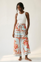 Pivoine Floral Wide Leg Pants