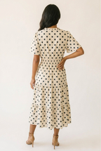 Cloche Bell Sleeve Midi Dress