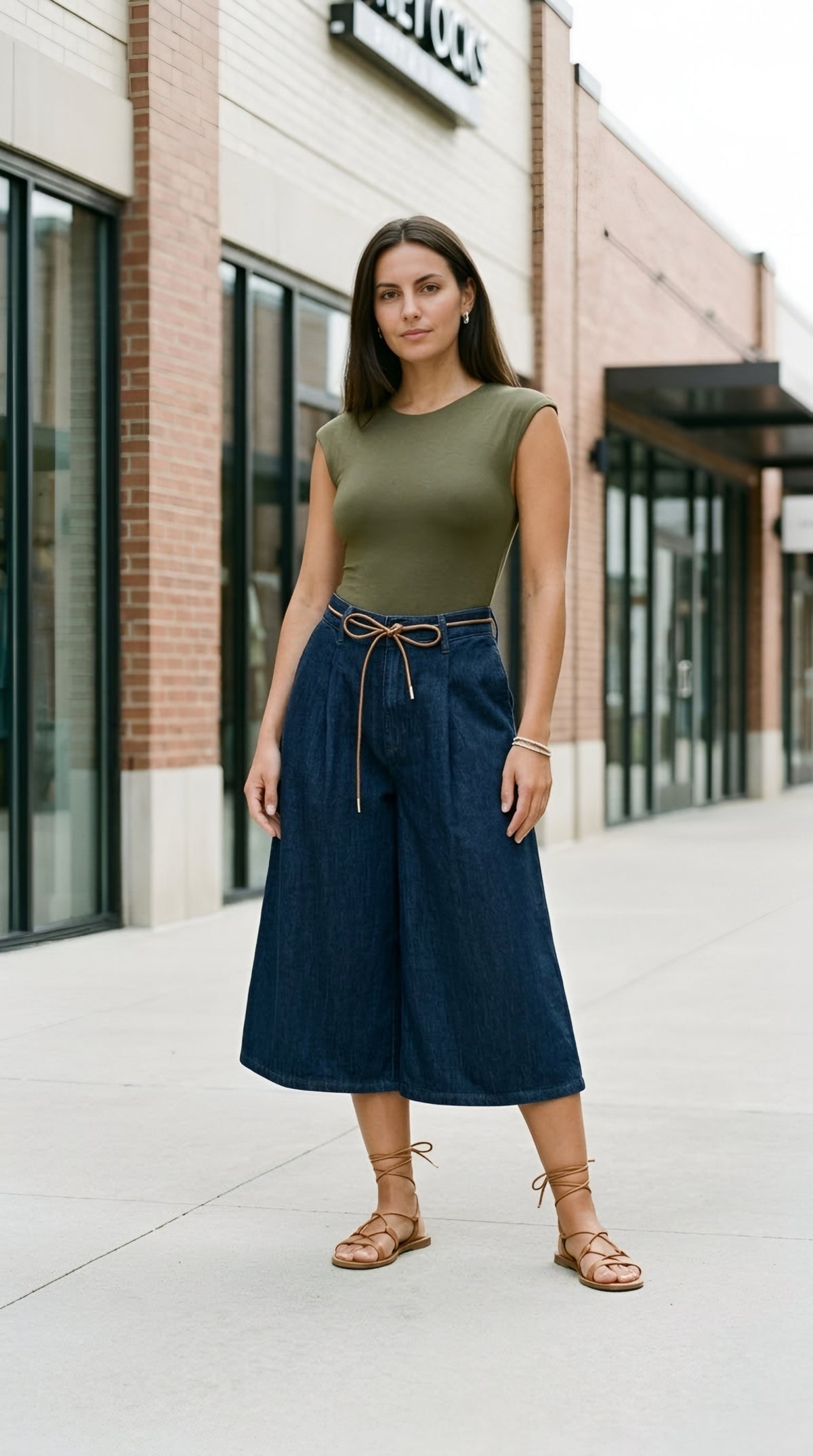 Nœud Denim Culottes