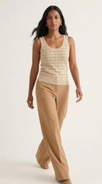 Lucent Metallic Knit Tank