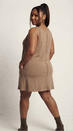 Ardoise Tank Dress — Moka