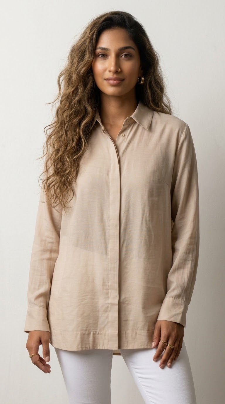 Voilure Oversized Button Blouse