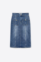 Brut Denim Midi Skirt