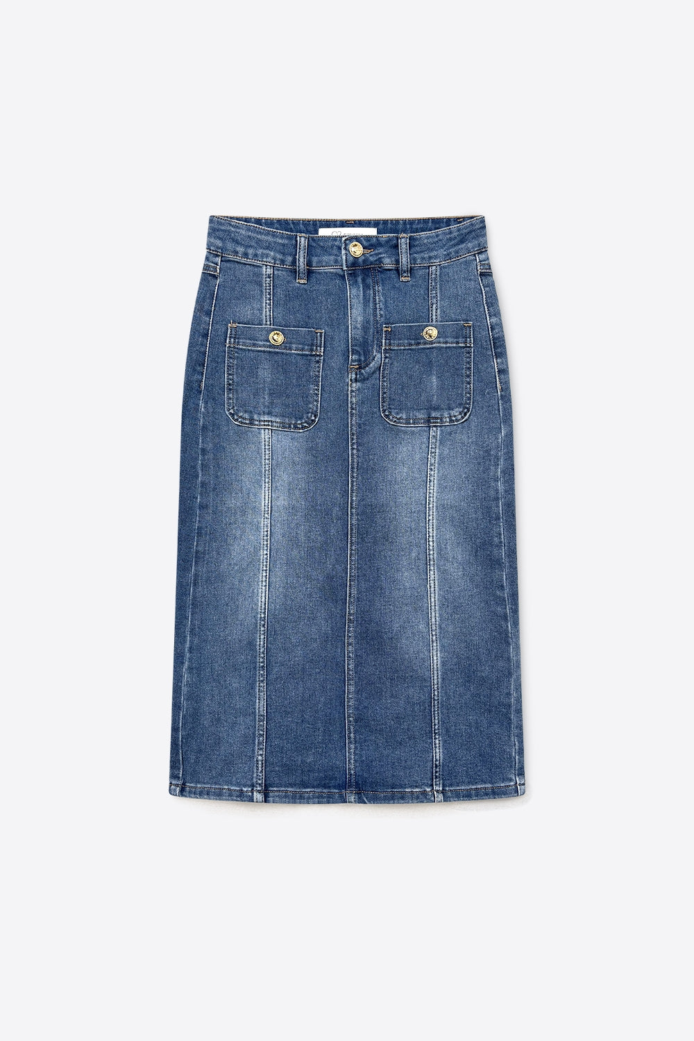 Brut Denim Midi Skirt