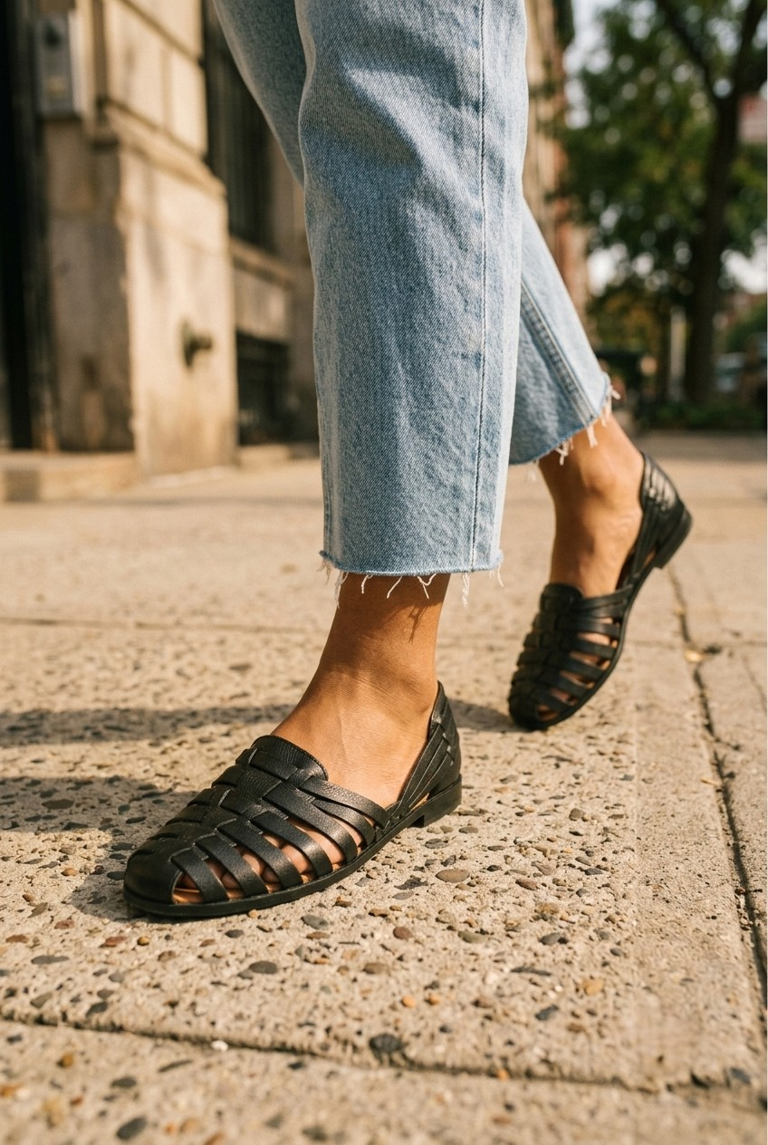 Tressage Woven Slip-On Flat