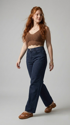 Genou Wide Leg Jeans