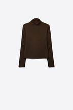 Châtaigne Turtleneck Knit Top