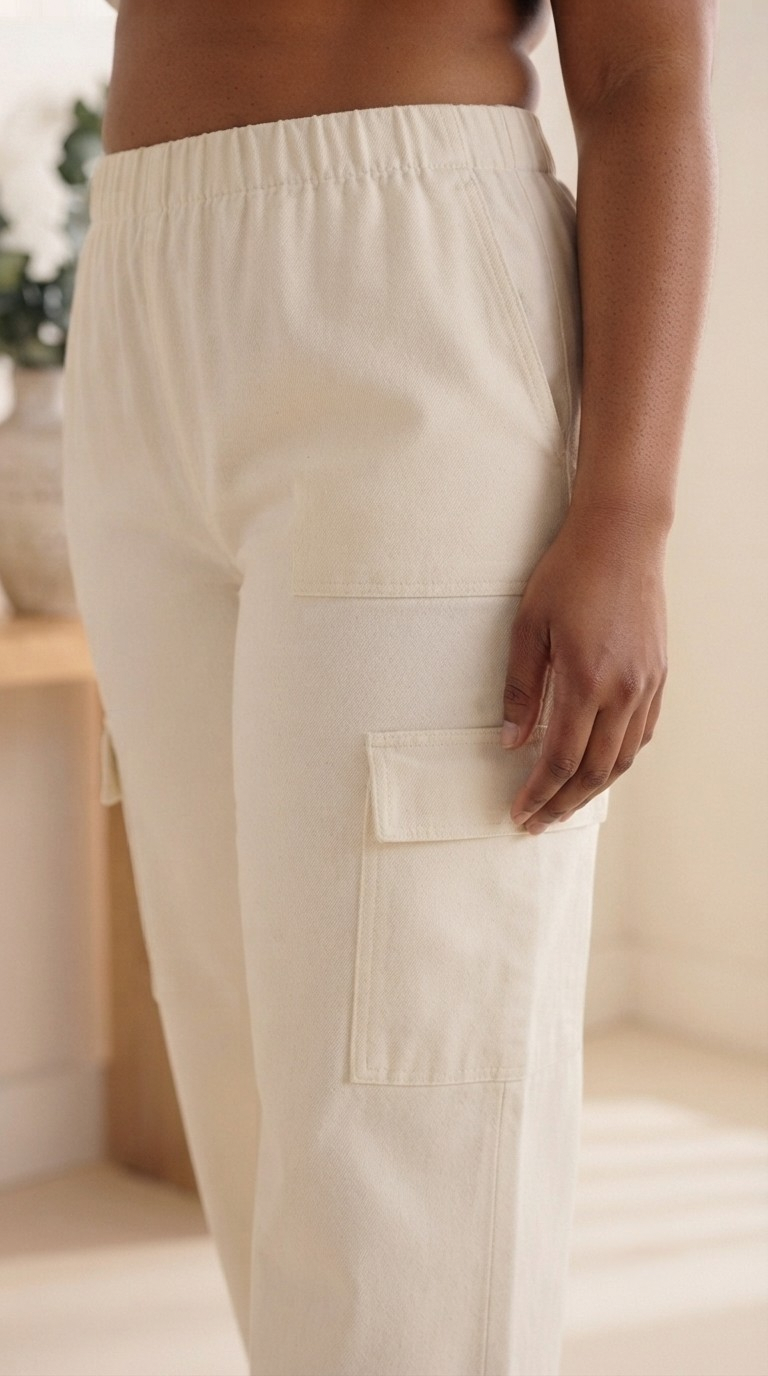 Aviateur Cream Cargo Pants