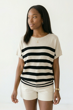 Marinière Stripe Knit Sweater Top