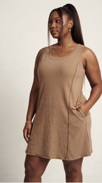Ardoise Tank Dress — Moka