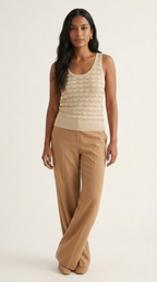 Lucent Metallic Knit Tank