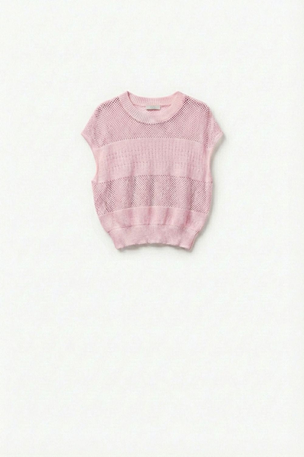 Treillis Cap Sleeve Sweater
