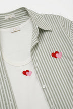 Amour Stripe Shirt & Tank Set