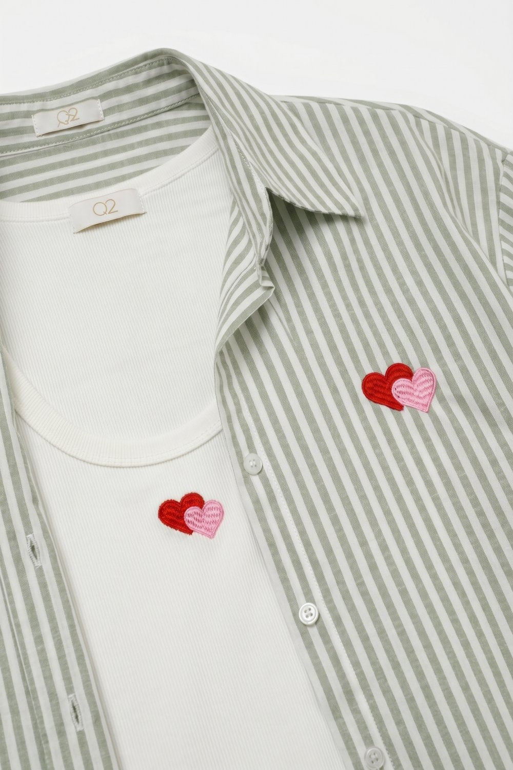 Amour Stripe Shirt & Tank Set