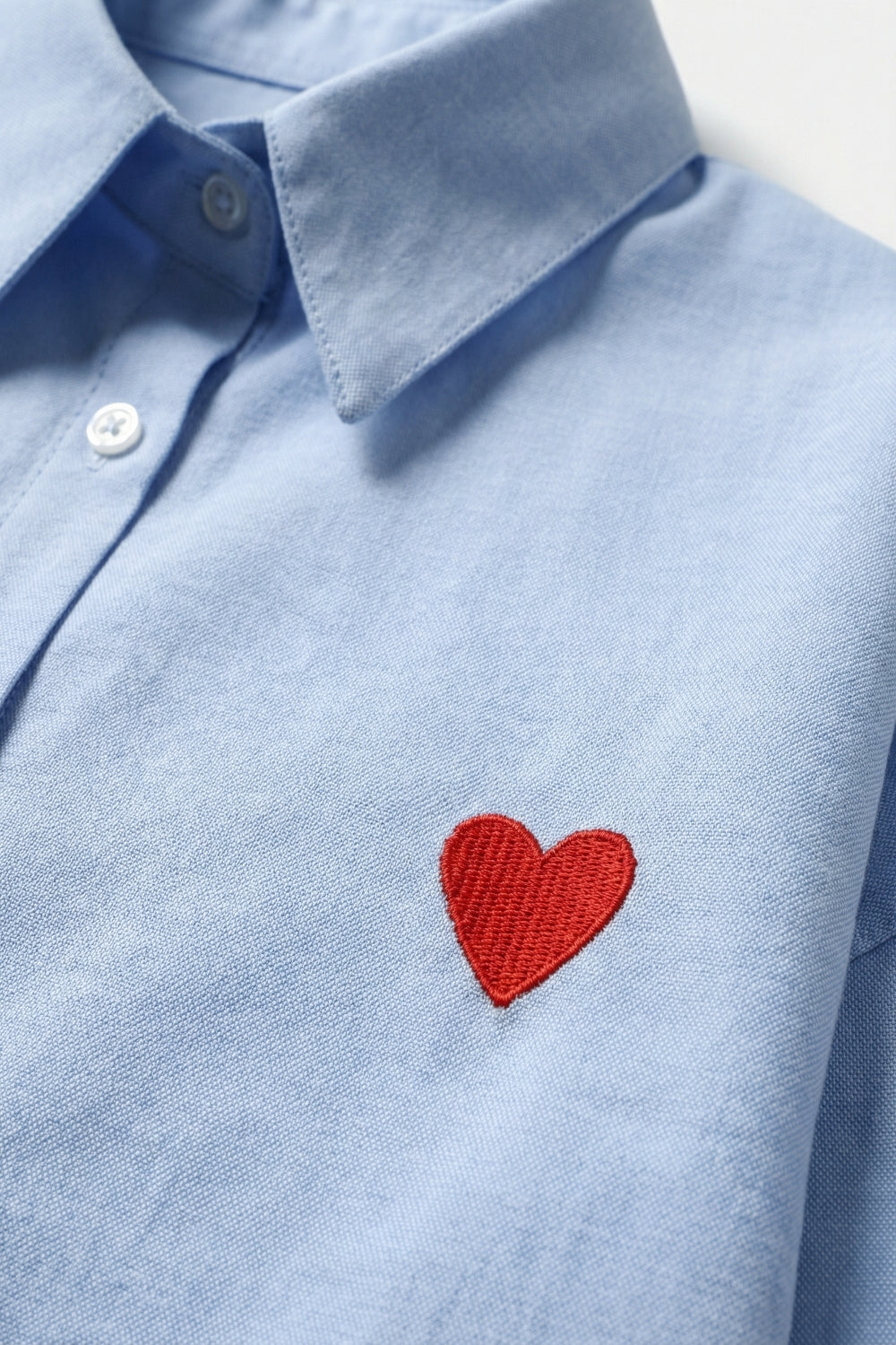 Cœur Embroidered Button Shirt