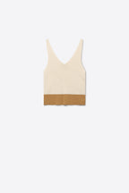 Bordure Contrast Hem Tank