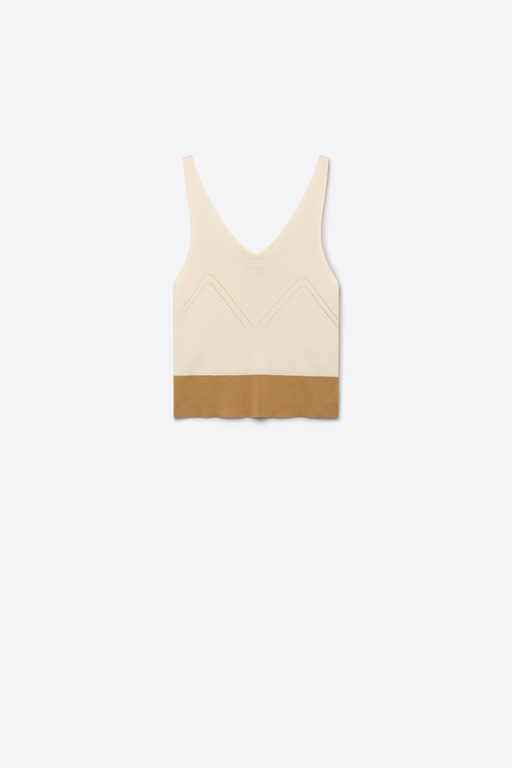 Bordure Contrast Hem Tank