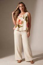 Aquarelle Floral Sleeveless Top