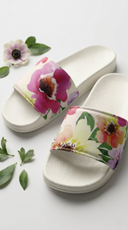 Jardin Floral Slide Sandals