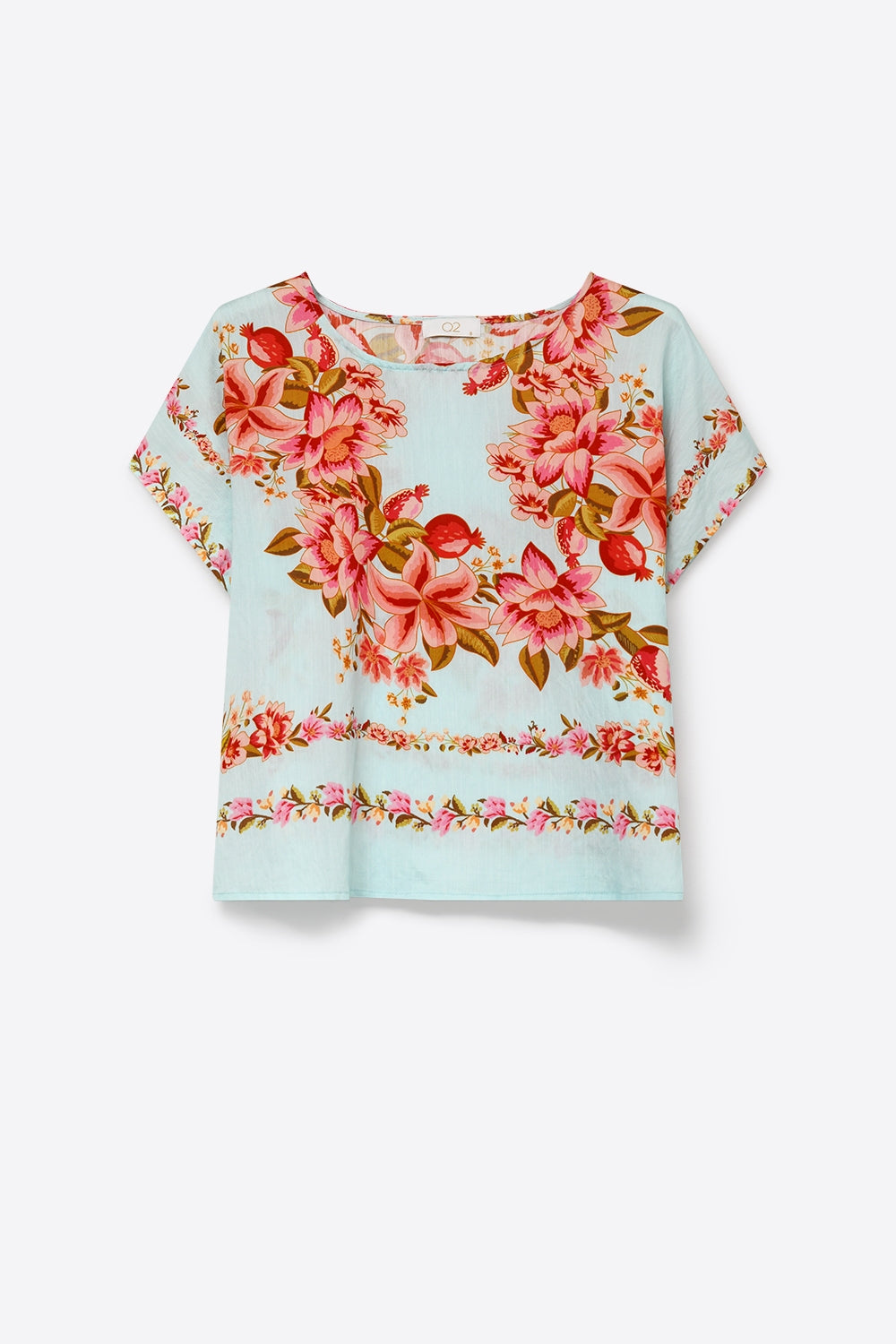 Pivoine Floral Boxy Crop Top